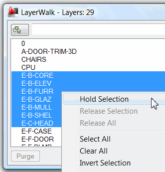 Select the layers